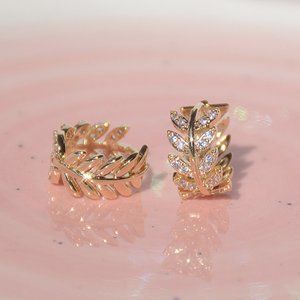 NEW~ Anthropologie Athena mini Hoop Earrings Gold